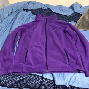 Purple Columbia Zip-Up Fleece (Size - Adult XL)